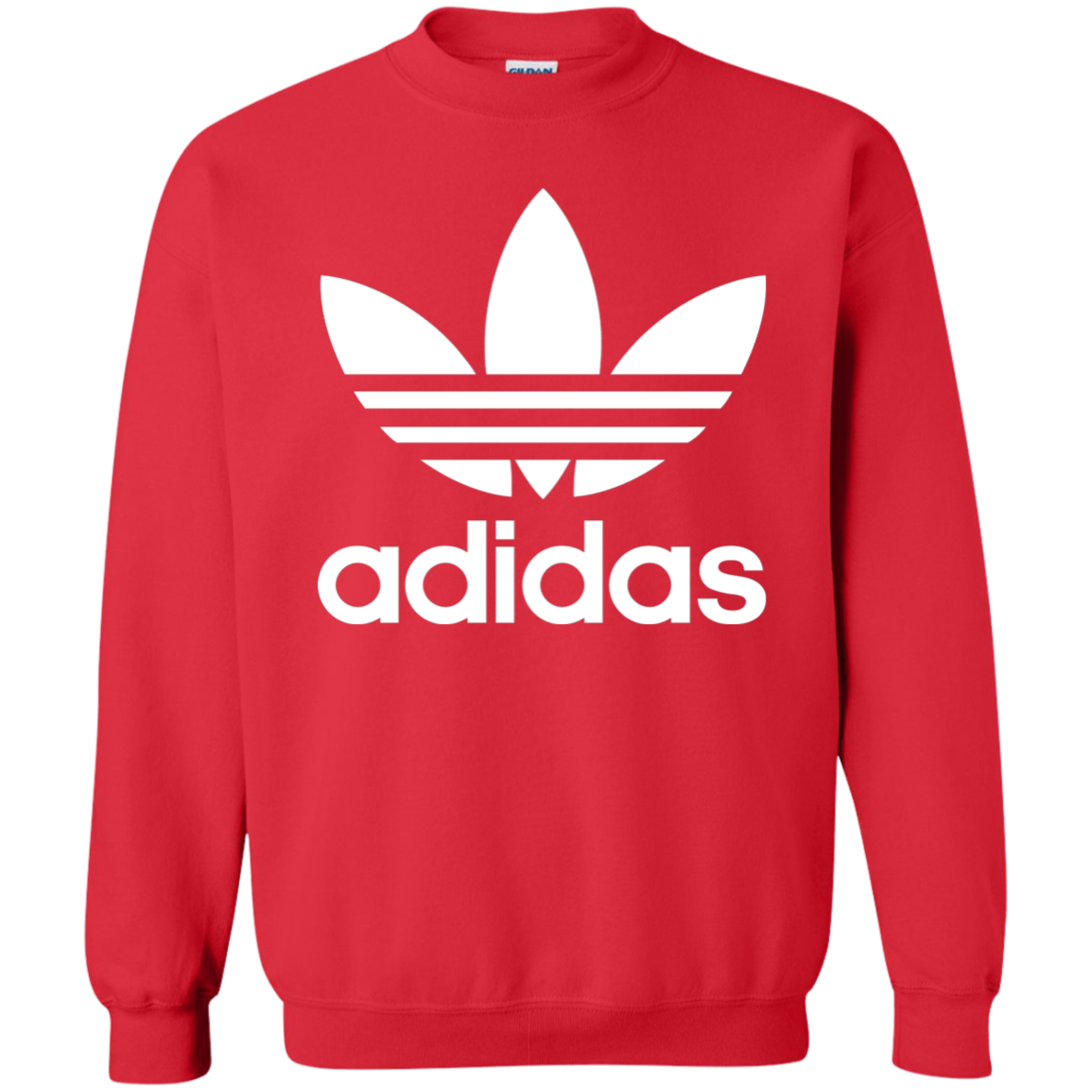 adidas hoodie trefoil red