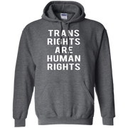 Trans Rights Are Human Rights Hoodie White