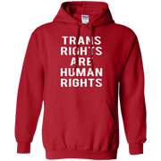 Trans Rights Are Human Rights Hoodie White