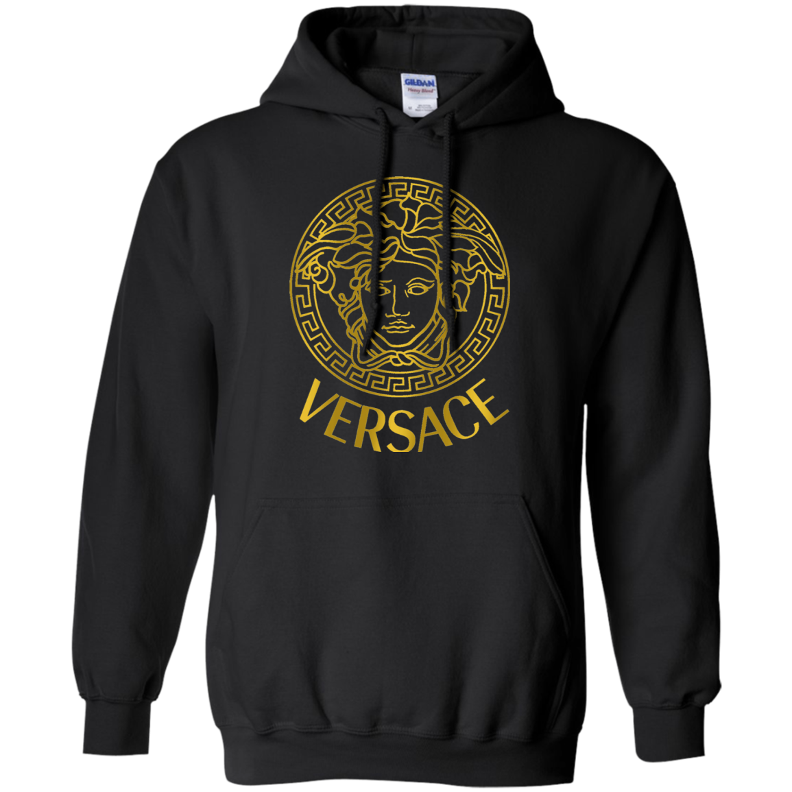 versace hoodie black