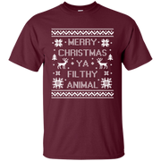 Merry Christmas Ya Filthy Animal Shirt