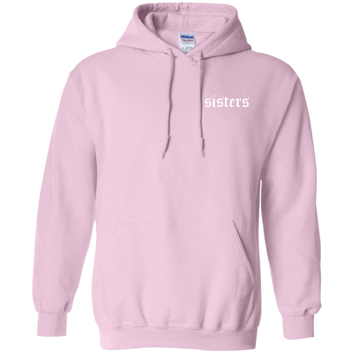 light pink sisters hoodie