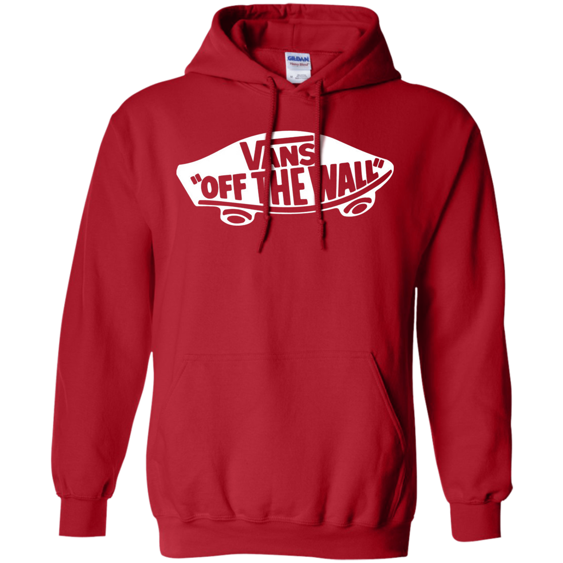 vans off the wall red hoodie