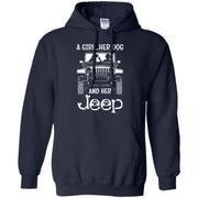 A Girl Her Dog And Her Jeep Hoodie