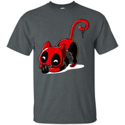 Deadpool Cat Shirt Playing With Grenade