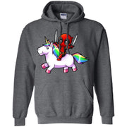 Deadpool Riding Unicorn Hoodie