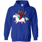 Deadpool Riding Unicorn Hoodie