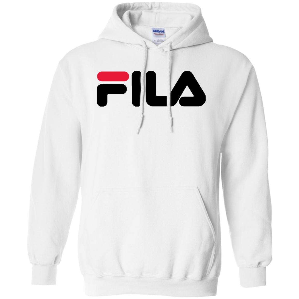 fila hoodie red white black