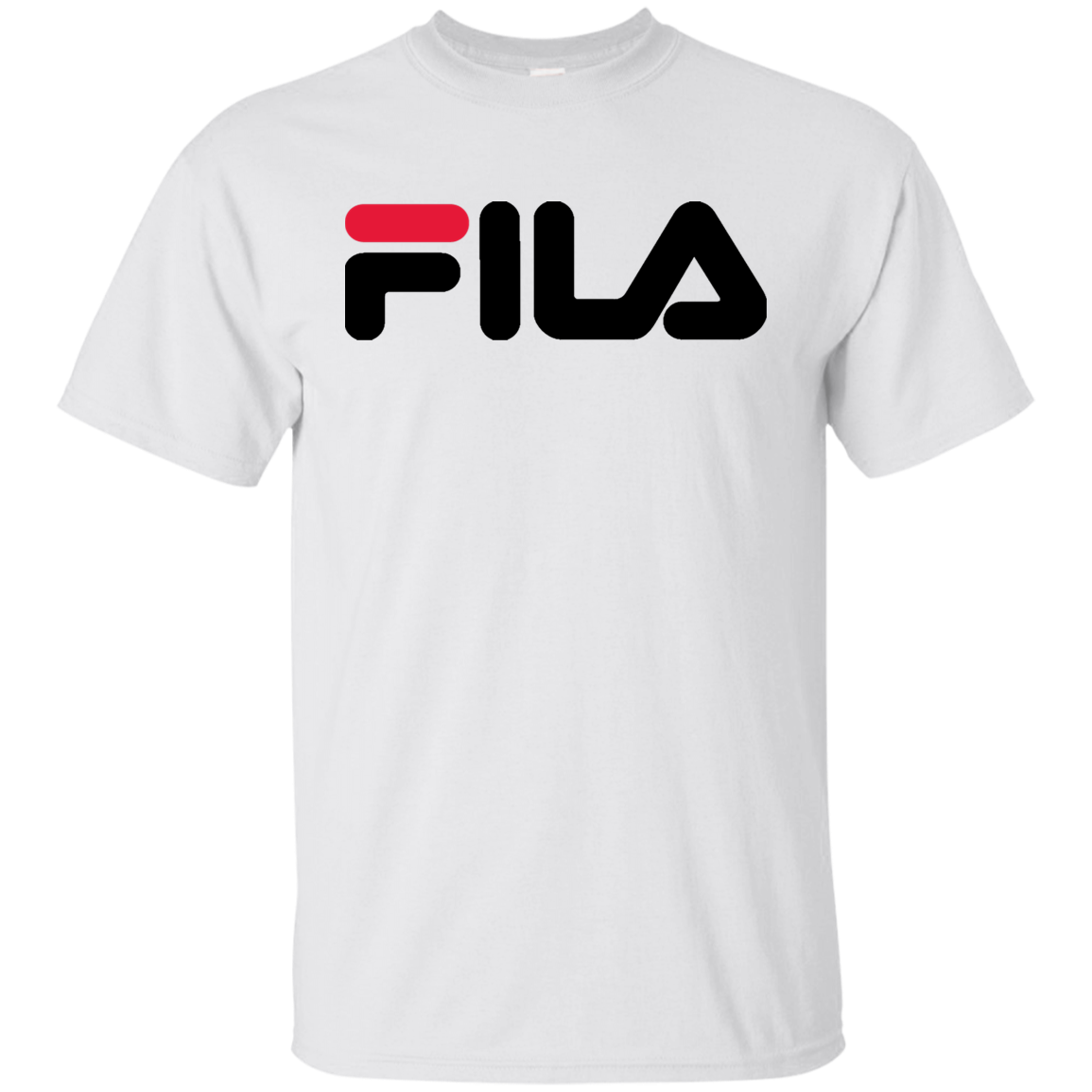 black and red fila shirt