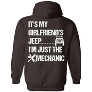 It's My Girlfriend's Jeep I'm Just The Mechanic Hoodie Light