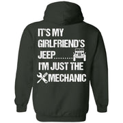 It's My Girlfriend's Jeep I'm Just The Mechanic Hoodie Light