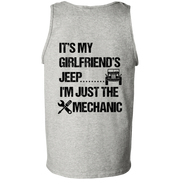 It's My Girlfriend's Jeep I'm Just The Mechanic Tank Top Dark