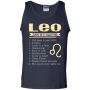 Leo Zodiac Signs August Birthday Tank Top