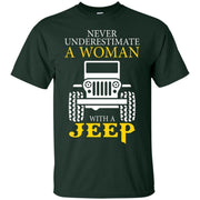 Never Underestimate A Woman With A Jeep Shirt