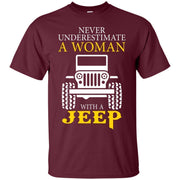 Never Underestimate A Woman With A Jeep Shirt