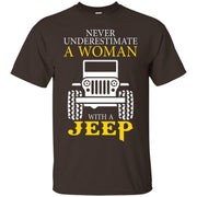 Never Underestimate A Woman With A Jeep Shirt