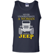 Never Underestimate A Woman With A Jeep Tank Top