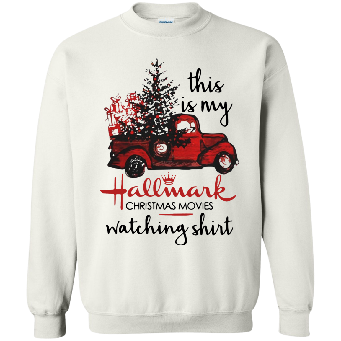 hallmark christmas movie watching sweatshirt