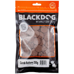 Black Dog branded Carob Buttons treats for dogs