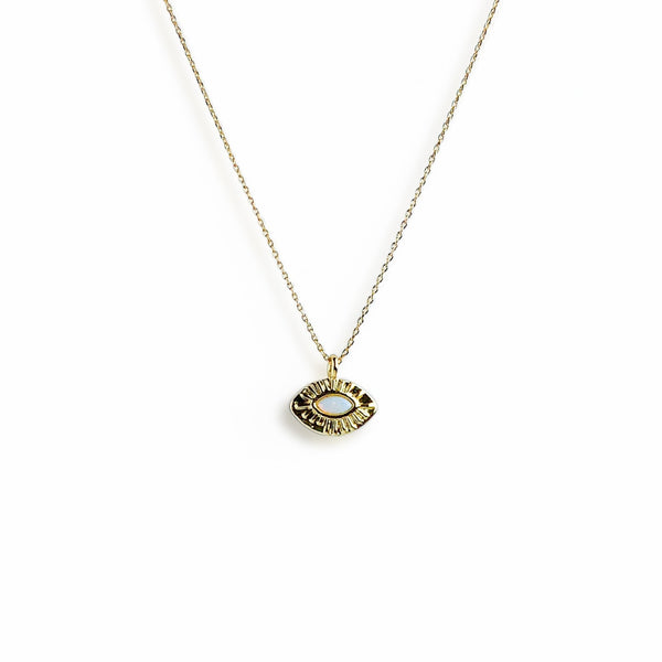 Square Evil Eye Necklace - AW Boutique | Gold Filled Jewellery – AW BOUTIQUE