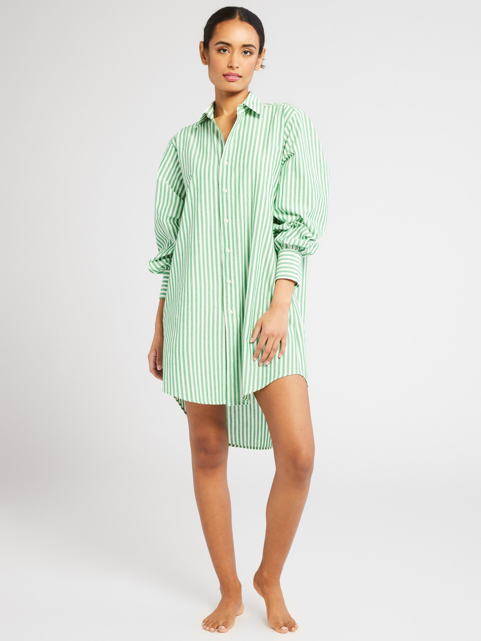 Holly Mini Dress in Kelly Stripe