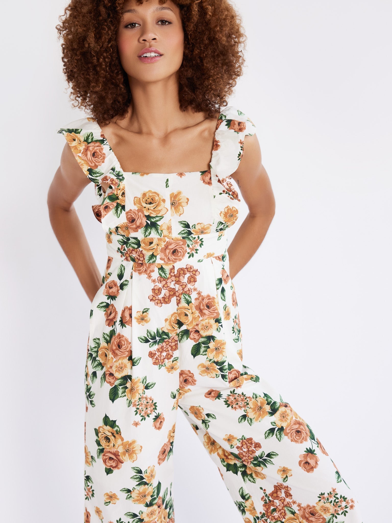 Alessia Jumpsuit in Antique Rose Floral – MILLE