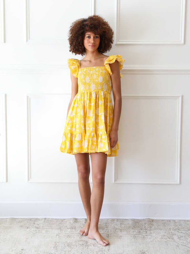 Bea Dress in Yellow Zinnia – MILLE