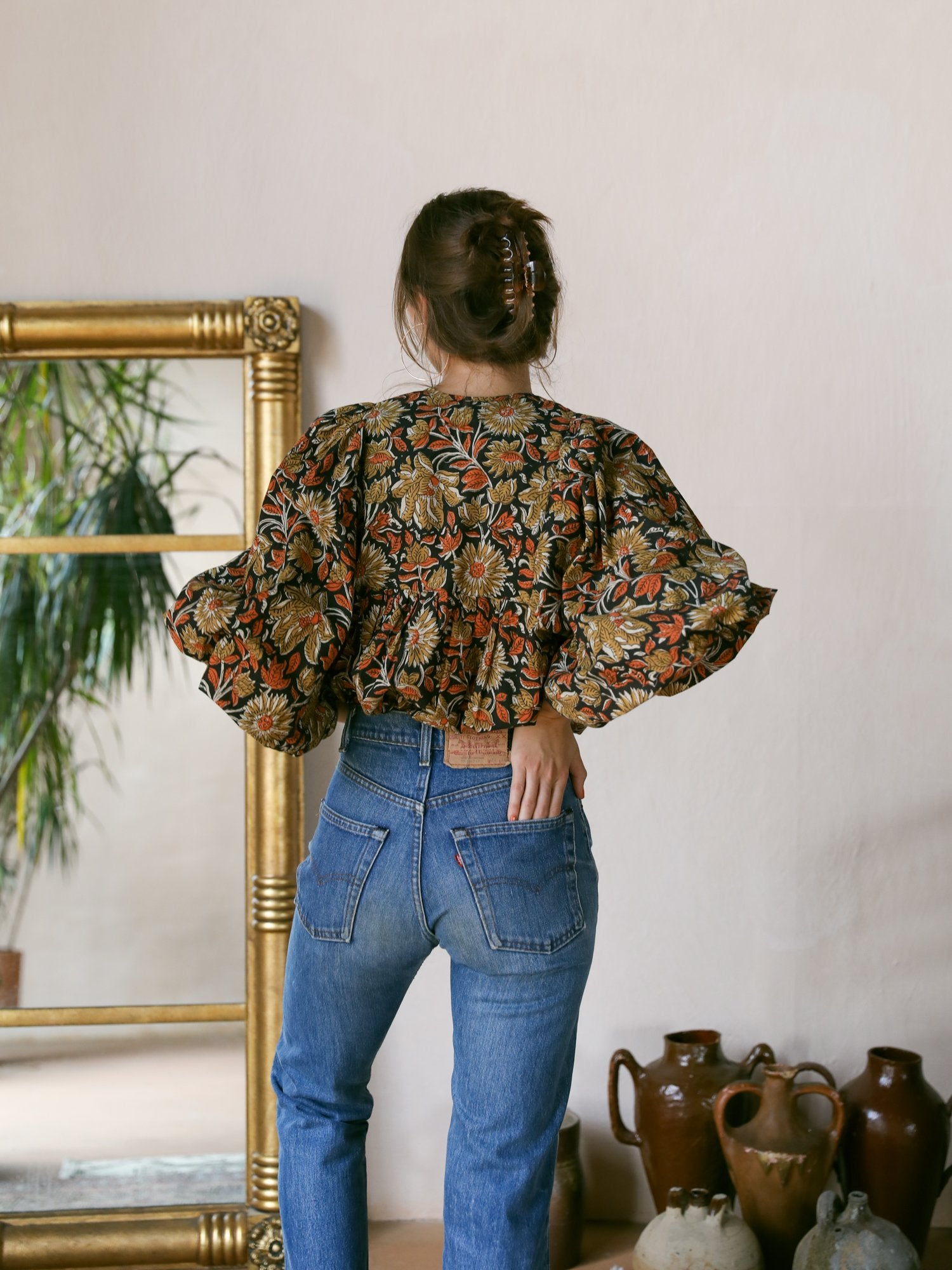 Charlie Top in Sunset Floral