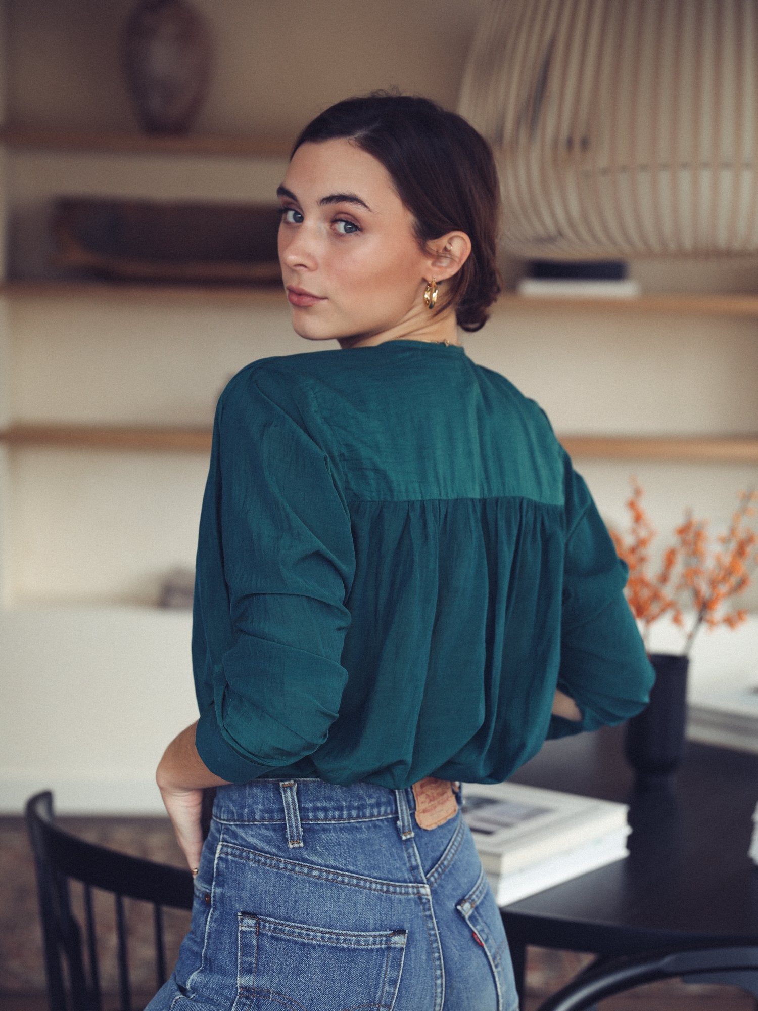 Florian Top in Emerald