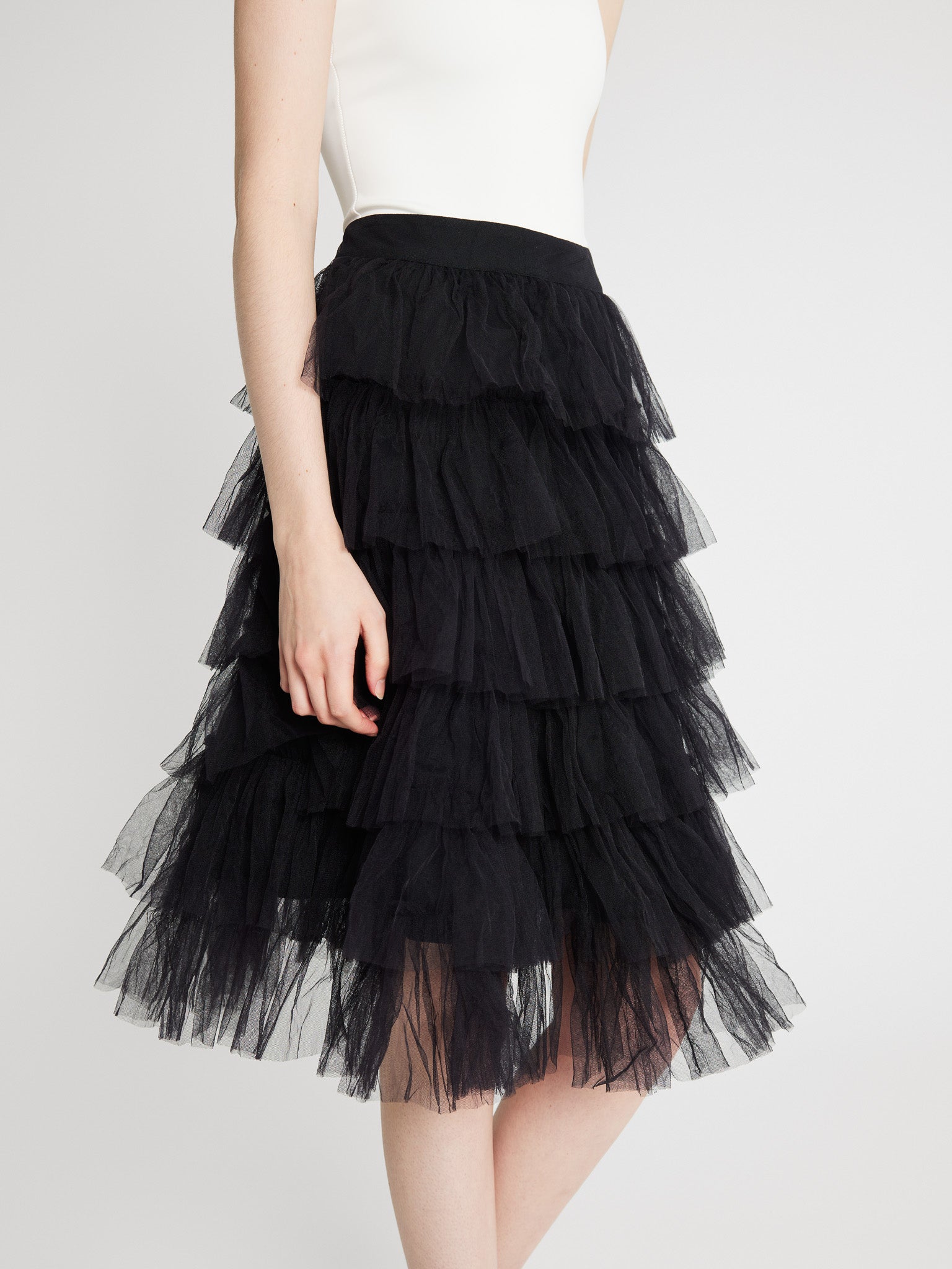 Pavlova Skirt in Black Tulle