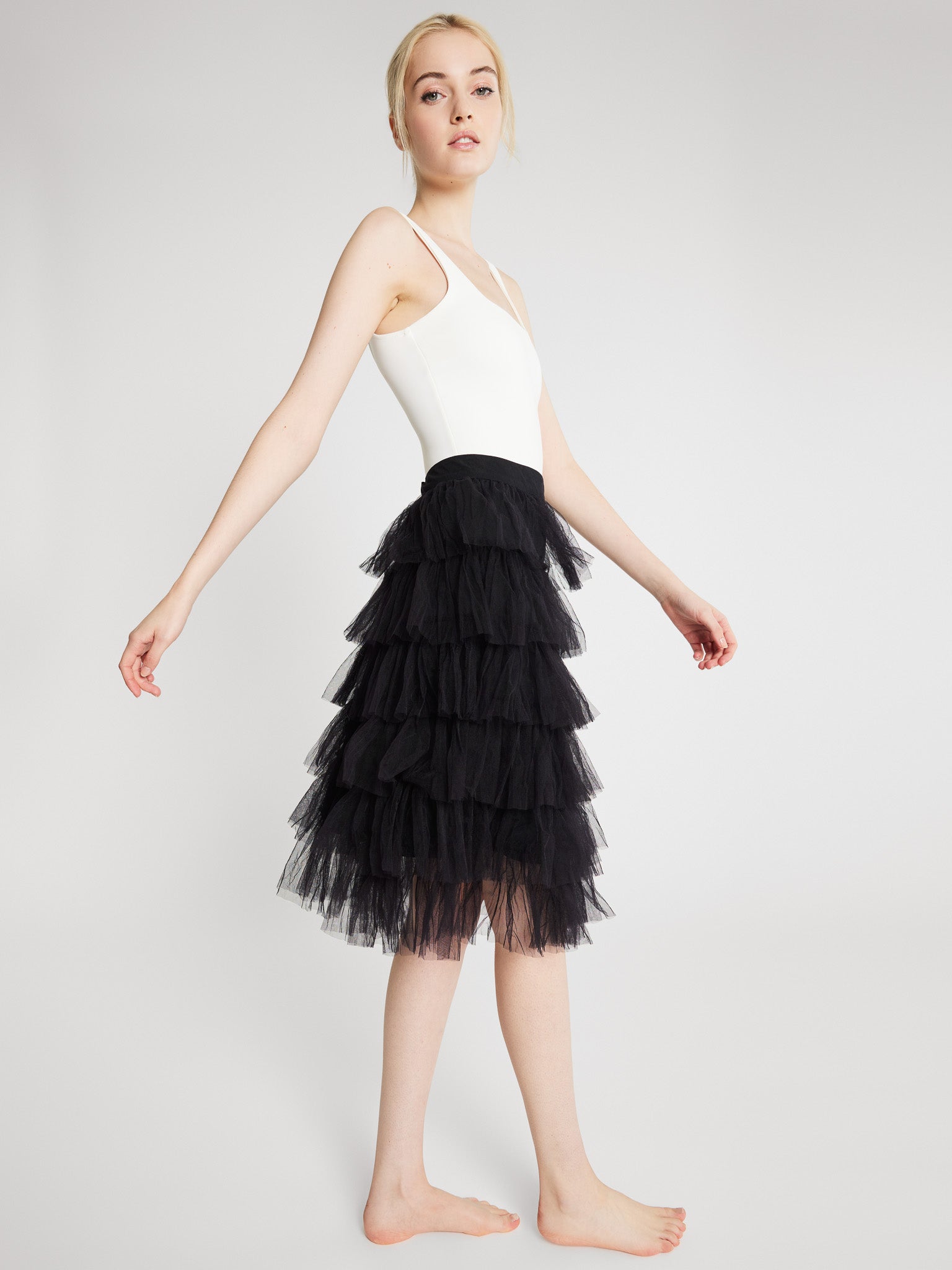 Pavlova Skirt in Black Tulle