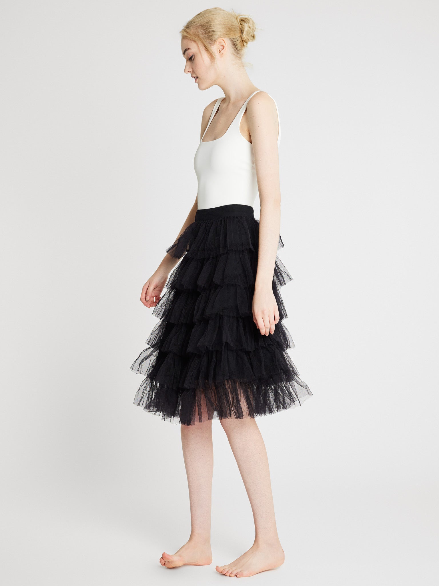 Pavlova Skirt in Black Tulle