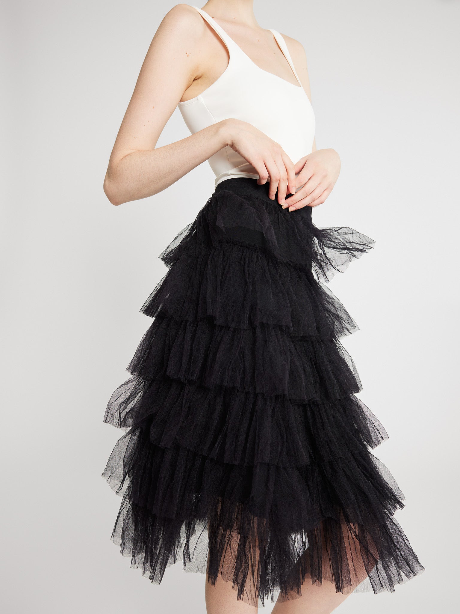 Pavlova Skirt in Black Tulle