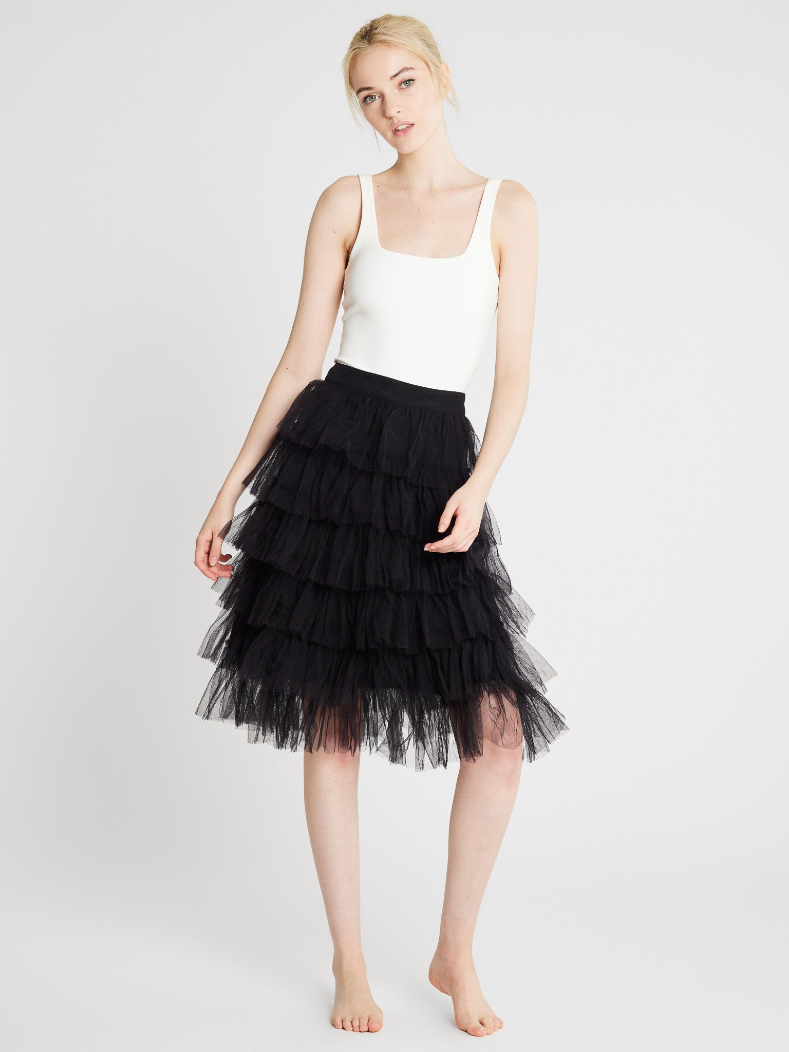 Pavlova Skirt in Black Tulle