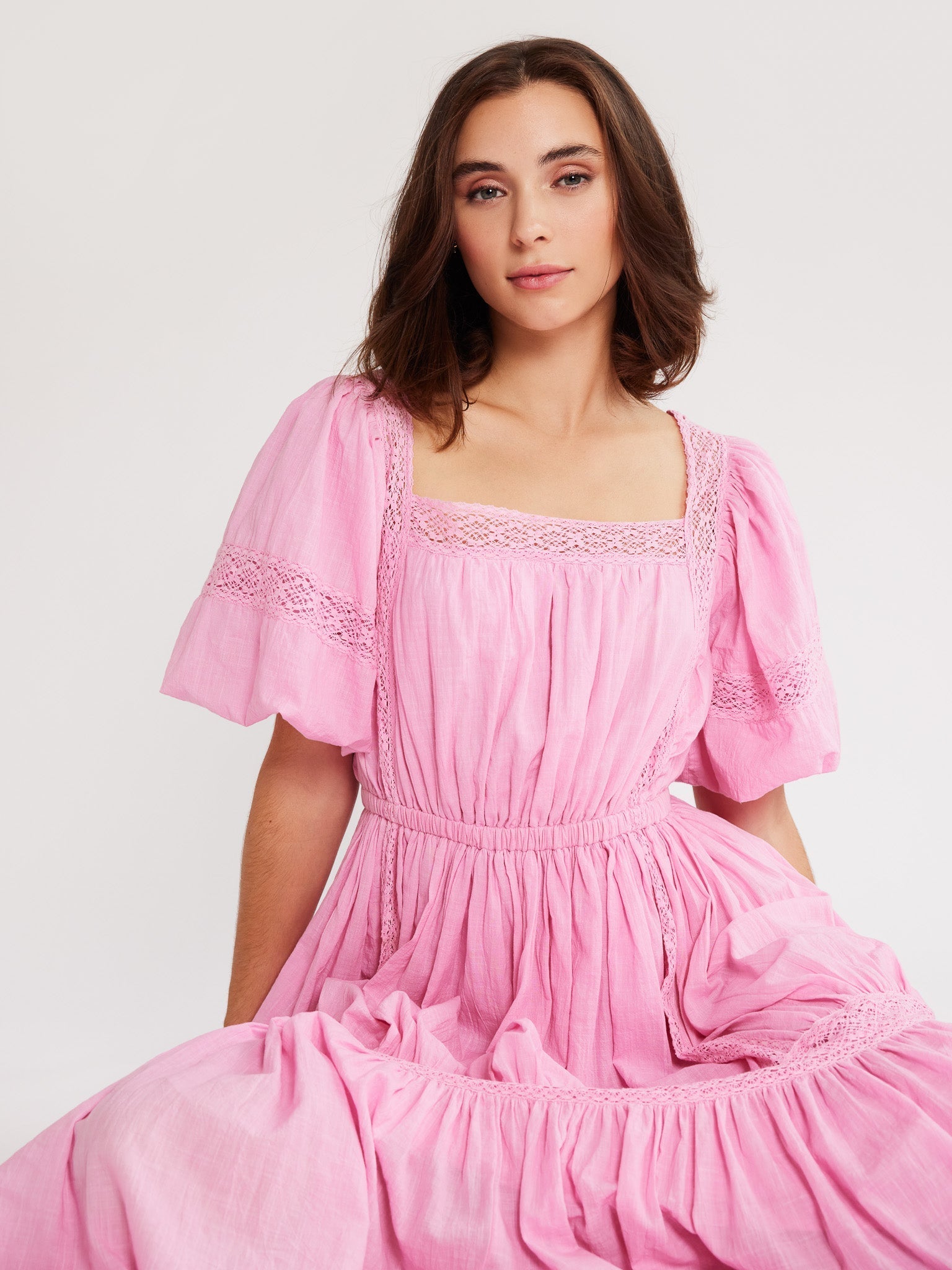 Talitha Dress in Bubblegum