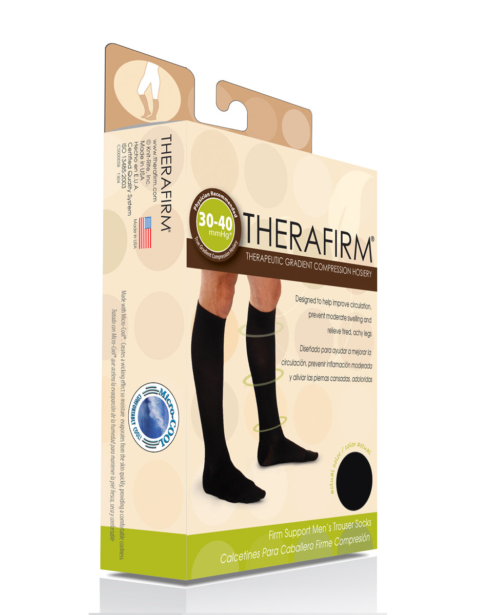 Therafirm Men's Trouser Socks mmHg — CompressionSale.com