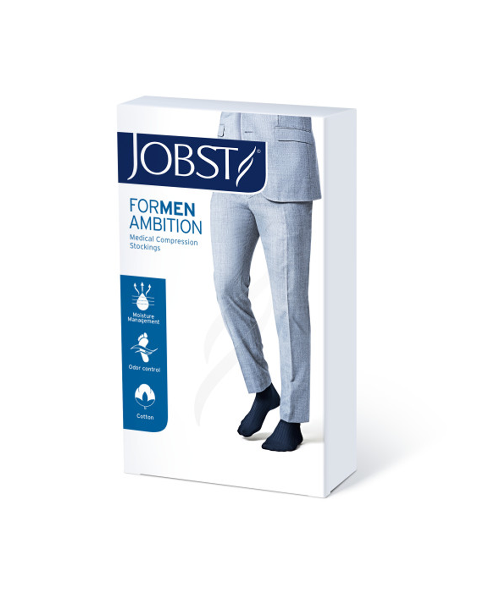 Jobst for Men Ambition Softfit Knee High Ribbed 30-40 mmHg ...