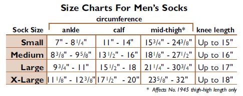 TRUFORM Men's Dress Thigh High Support Socks 20-30 mmHg