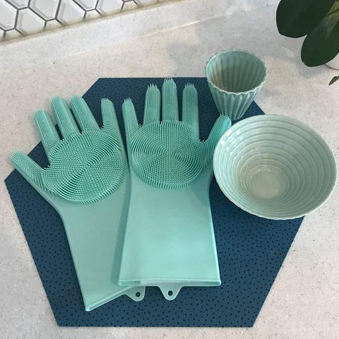 gants silicone de nettoyage vaisselle - Hanoutdz