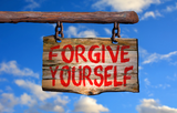 forgive yourself sign