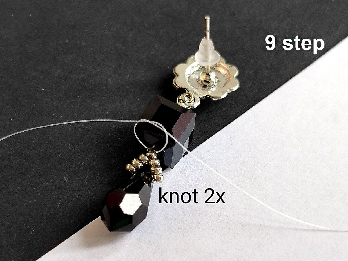 Tutorial - Swarovski DIY desing earrings by ScaraBeads