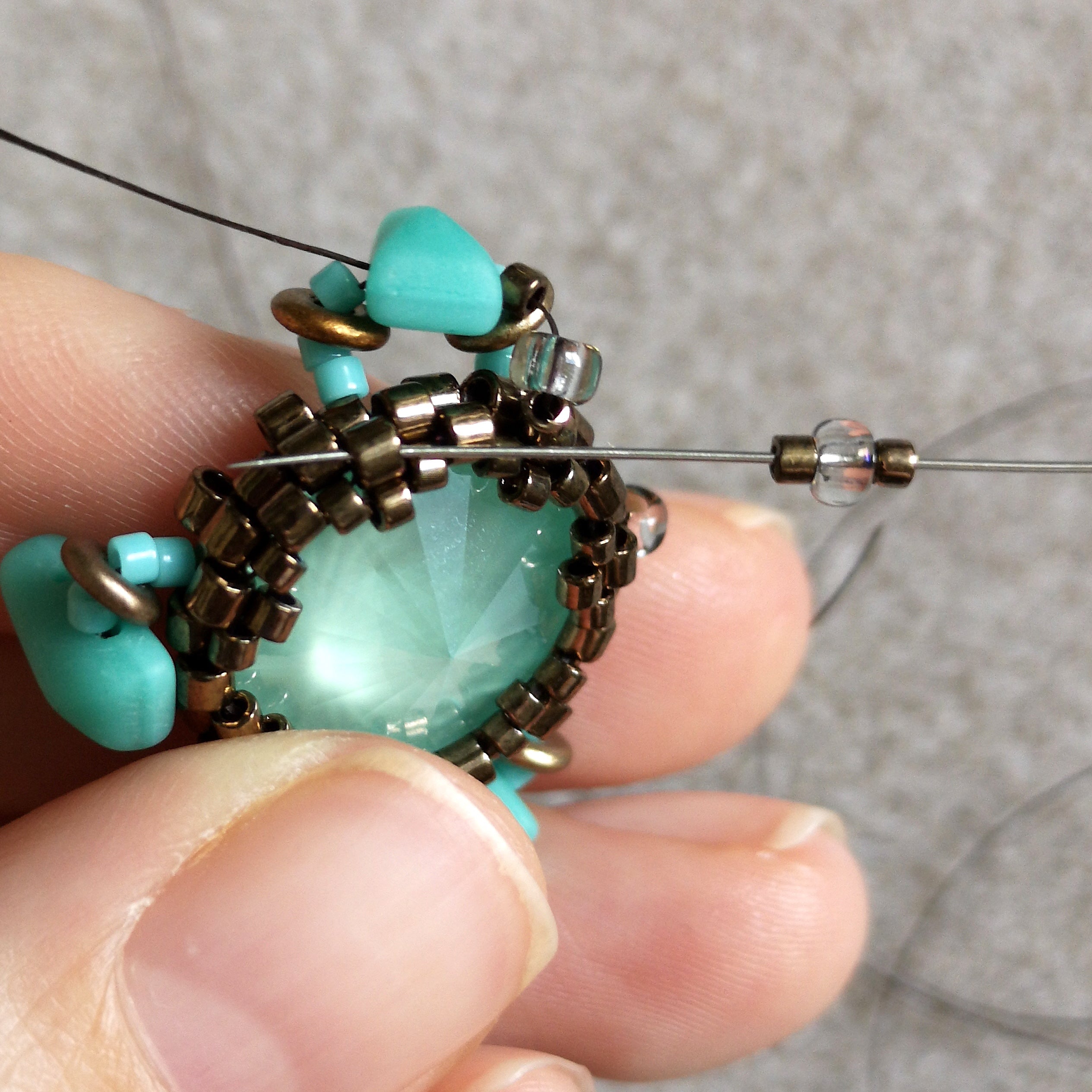  Tutorial - The Bomb earrings by Galina Shamanova