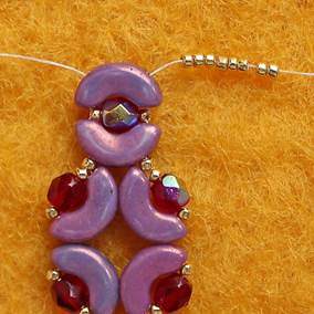 Tutorial jewelry set “Garnet” (free pattern, not for sale) by Yuliya Abelovich