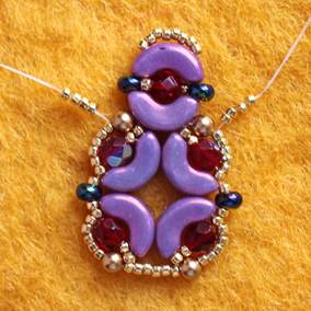 Tutorial jewelry set “Garnet” (free pattern, not for sale) by Yuliya Abelovich