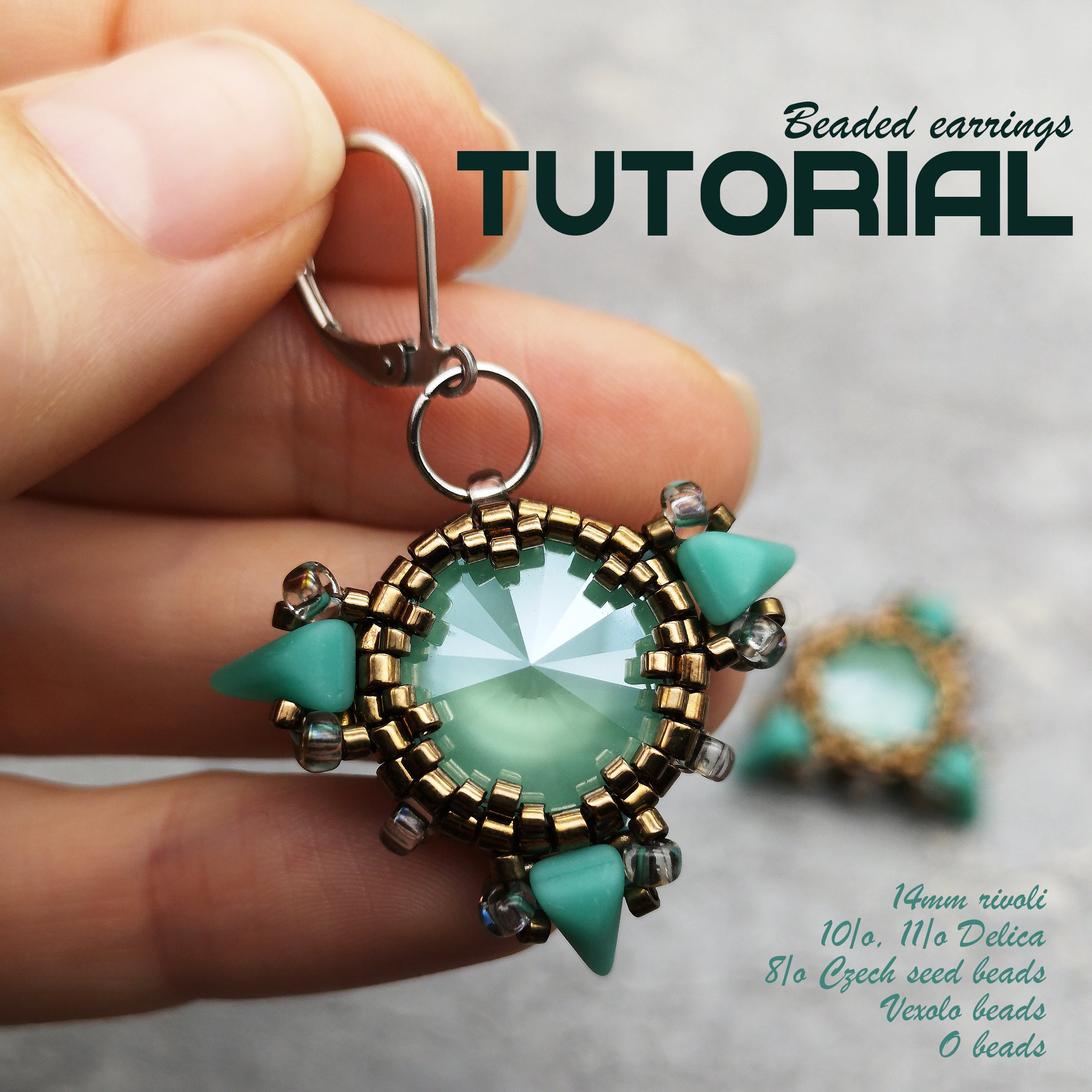 Tutorial - The Bomb earrings by Galina Shamanova