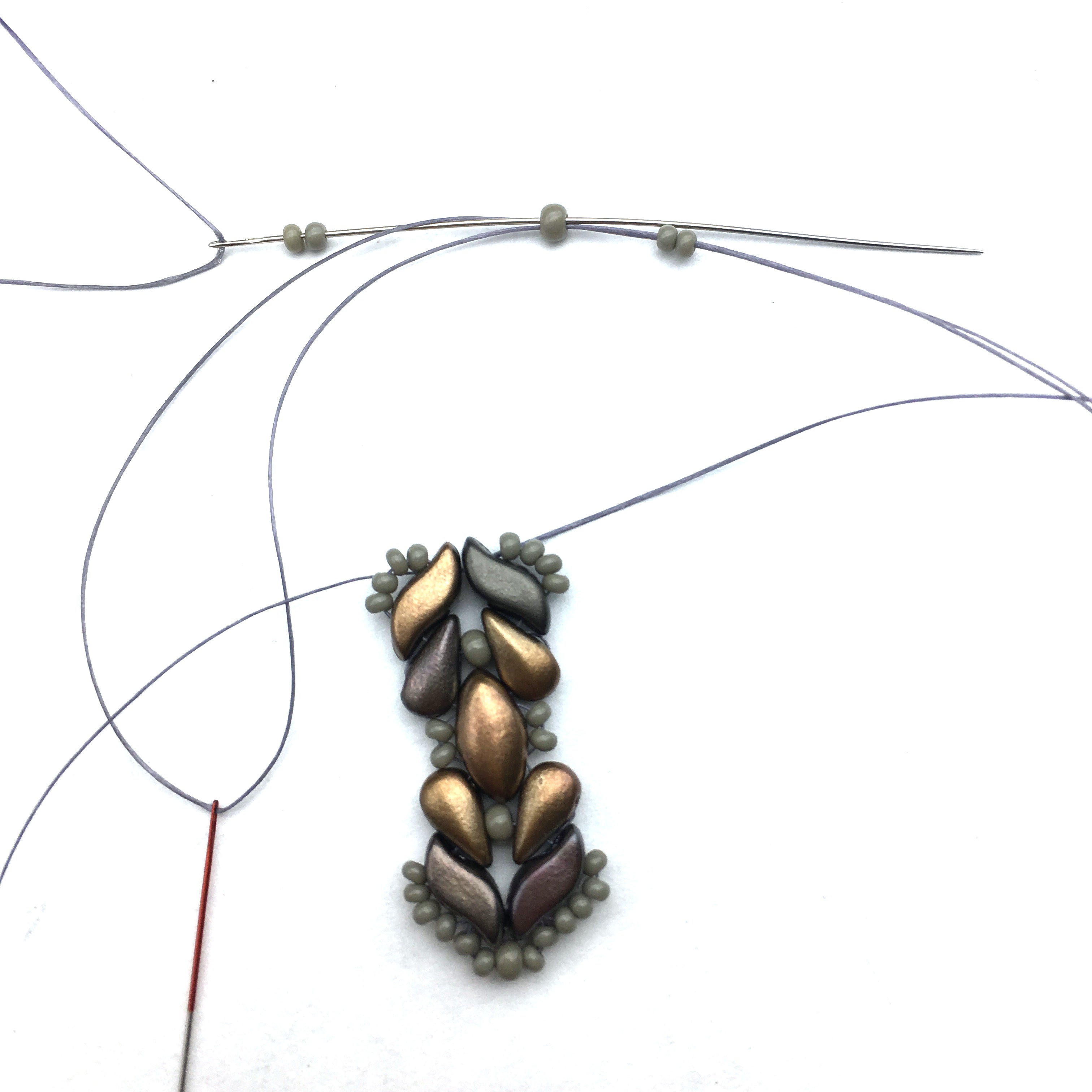 FREE Tutorial with StormDuo, IrisDuo and DropDuo Beads - Bracelet by Galina Shamanova