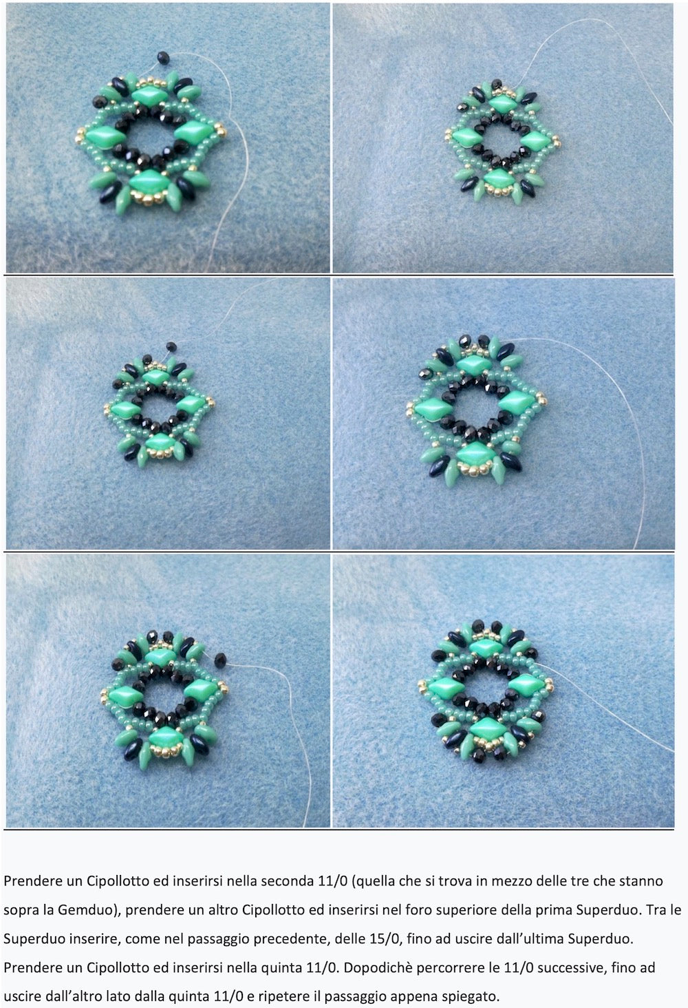 earring & bracelet photo tutorial with DiamonDuo and SuperDuo beads