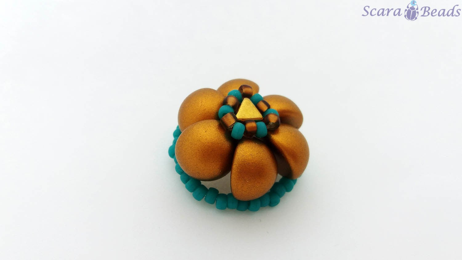 DIY: Flower Domenik with Dome Beads 