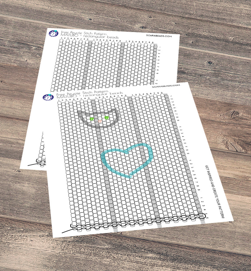 printable paper peyote pattern matubo beads