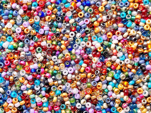 20 g Bugle Beads 6x1.7 mm, Green White, Miyuki Japanese Beads — ScaraBeads  US